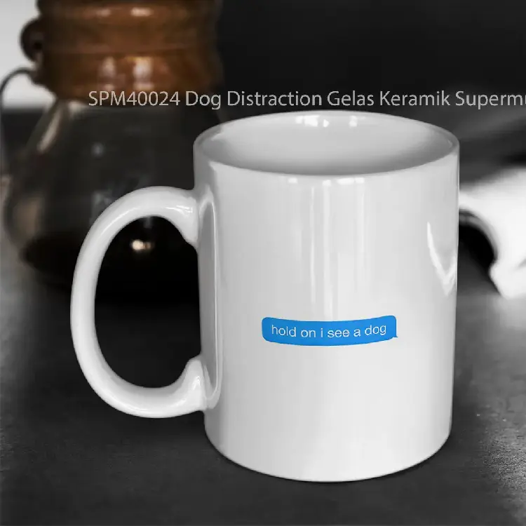 SPM40024 Dog Distraction Gelas Keramik Supermug
