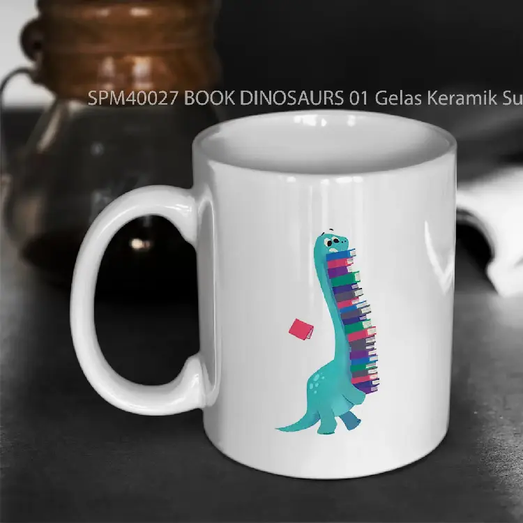 SPM40027 BOOK DINOSAURS 01 Gelas Keramik Supermug