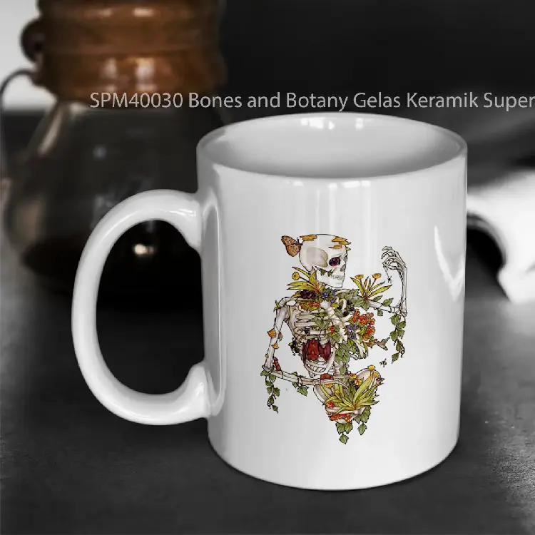 SPM40030 Bones and Botany Gelas Keramik Supermug