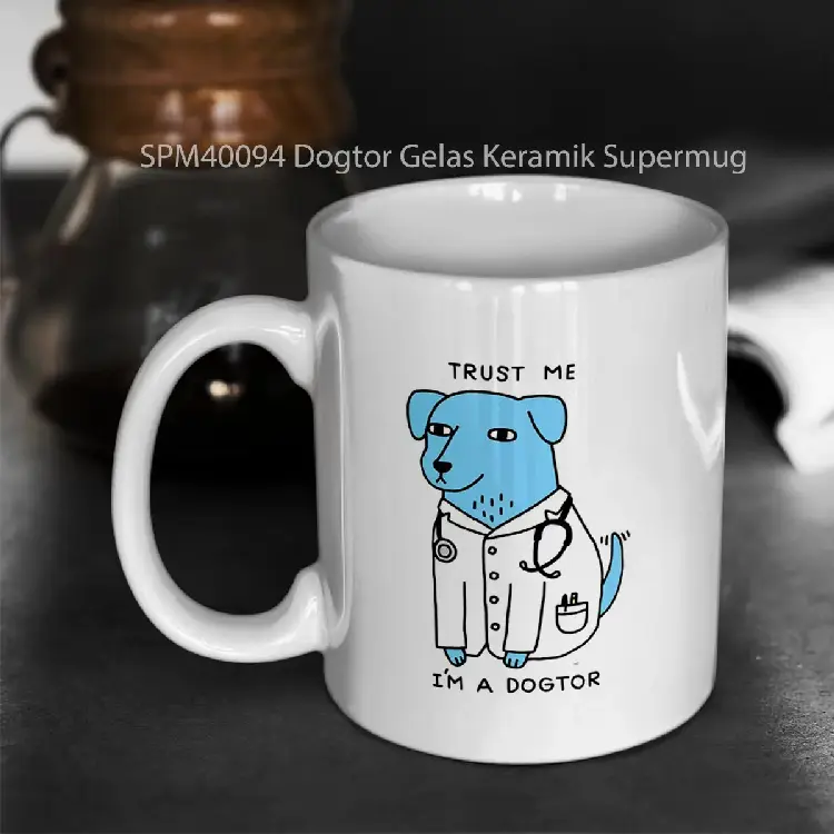 SPM40094 Dogtor Gelas Keramik Supermug