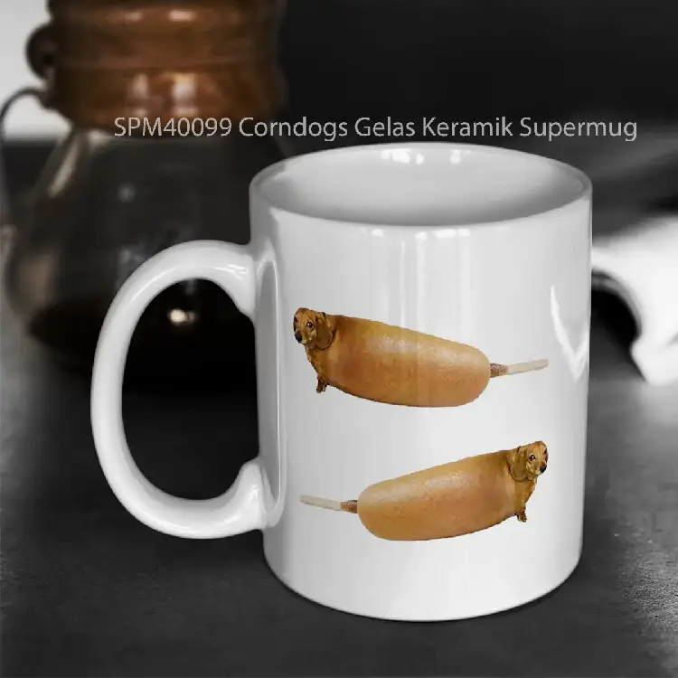 SPM40099 Corndogs Gelas Keramik Supermug