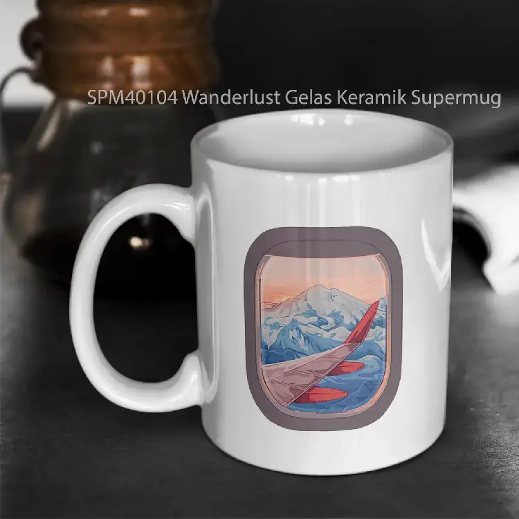 SPM40104 Wanderlust Gelas Keramik Supermug