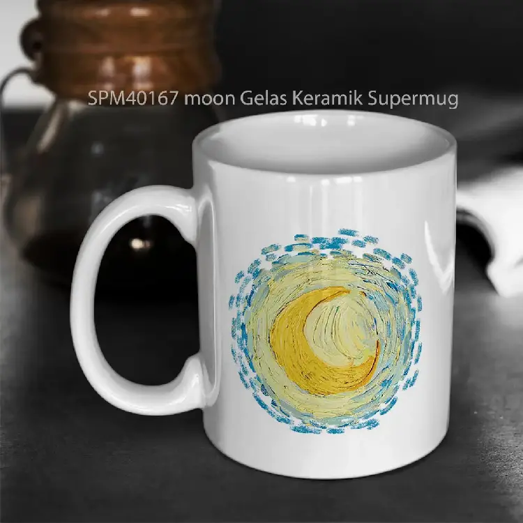 SPM40167 moon Gelas Keramik Supermug