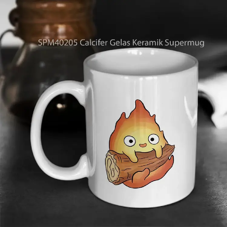 SPM40205 Calcifer Gelas Keramik Supermug