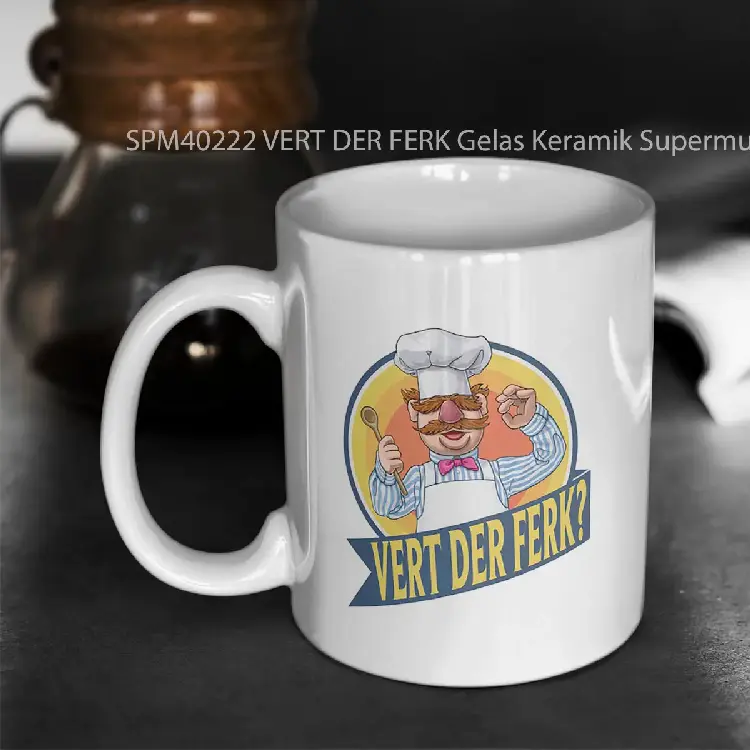 SPM40222 VERT DER FERK Gelas Keramik Supermug