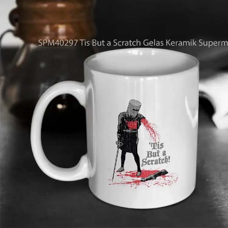 SPM40297 Tis But a Scratch Gelas Keramik Supermug