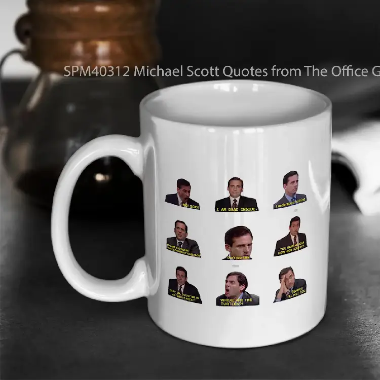 SPM40312 Michael Scott Quotes from The Office Gelas Keramik Supermug