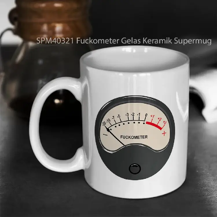 SPM40321 Fuckometer Gelas Keramik Supermug