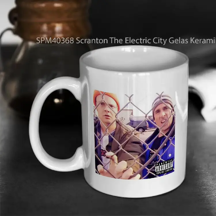 SPM40368 Scranton The Electric City Gelas Keramik Supermug