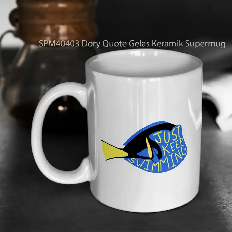 SPM40403 Dory Quote Gelas Keramik Supermug