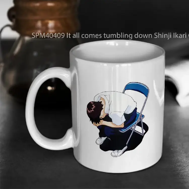 SPM40409 It all comes tumbling down Shinji Ikari Gelas Keramik Supermug