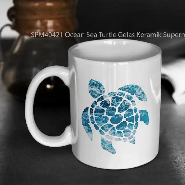 SPM40421 Ocean Sea Turtle Gelas Keramik Supermug