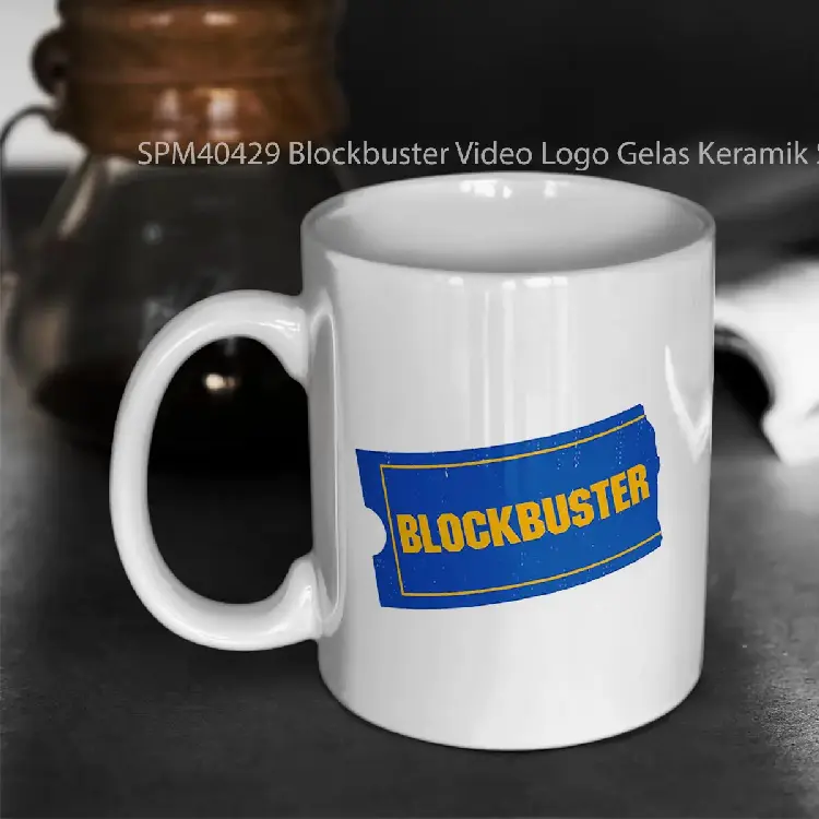 SPM40429 Blockbuster Video Logo Gelas Keramik Supermug