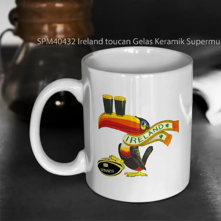 SPM40432 Ireland toucan Gelas Keramik Supermug