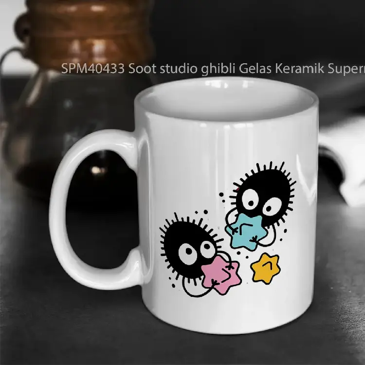 SPM40433 Soot studio ghibli Gelas Keramik Supermug
