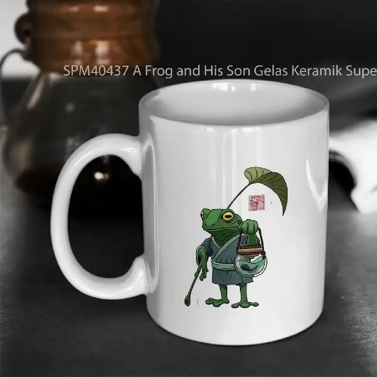 SPM40437 A Frog and His Son Gelas Keramik Supermug