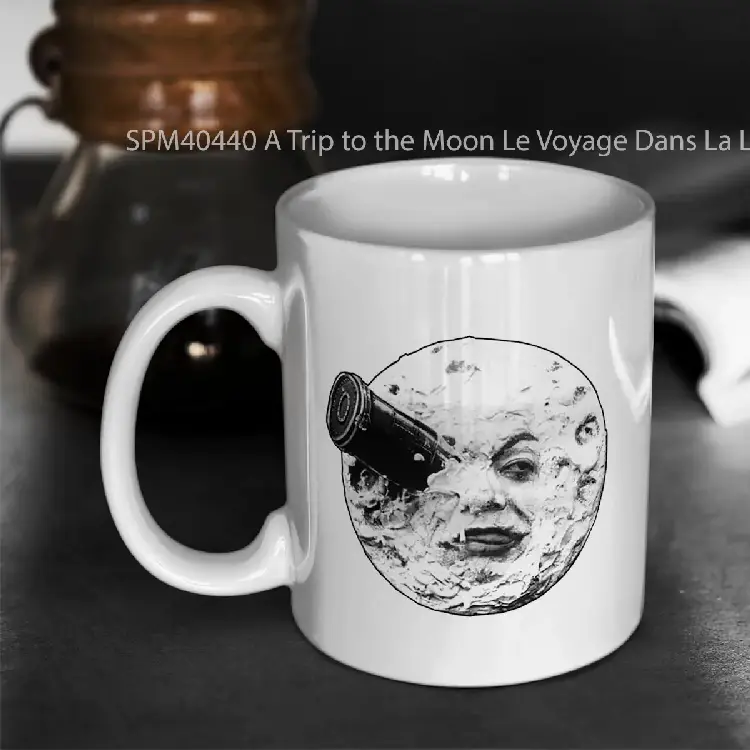 SPM40440 A Trip to the Moon Le Voyage Dans La Lune face only Gelas Keramik Supermug