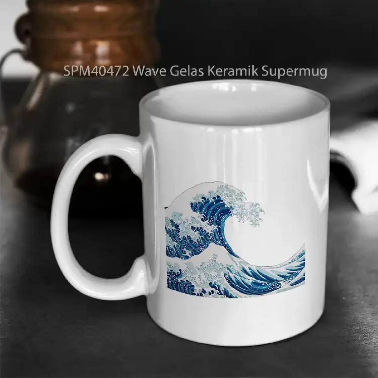 SPM40472 Wave Gelas Keramik Supermug