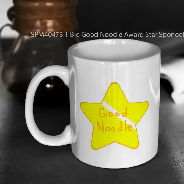 SPM40473 1 Big Good Noodle Award Star Spongebob Gelas Keramik Supermug