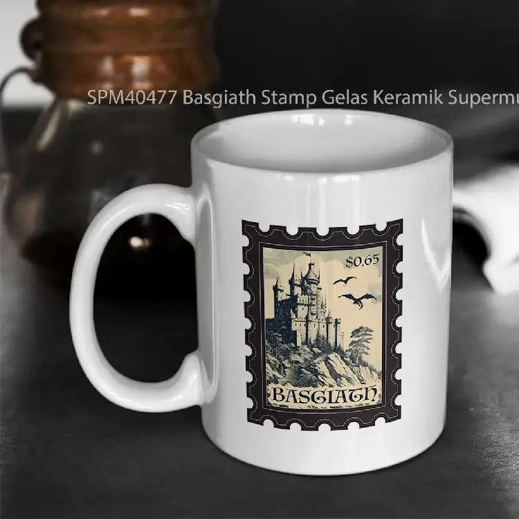 SPM40477 Basgiath Stamp Gelas Keramik Supermug