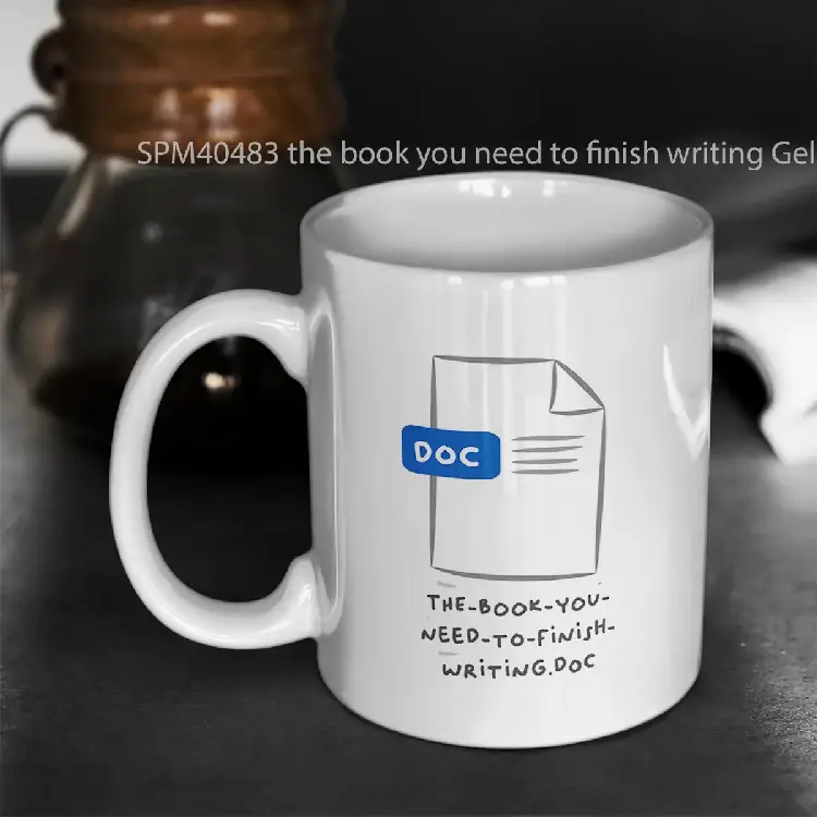 SPM40483 the book you need to finish writing Gelas Keramik Supermug