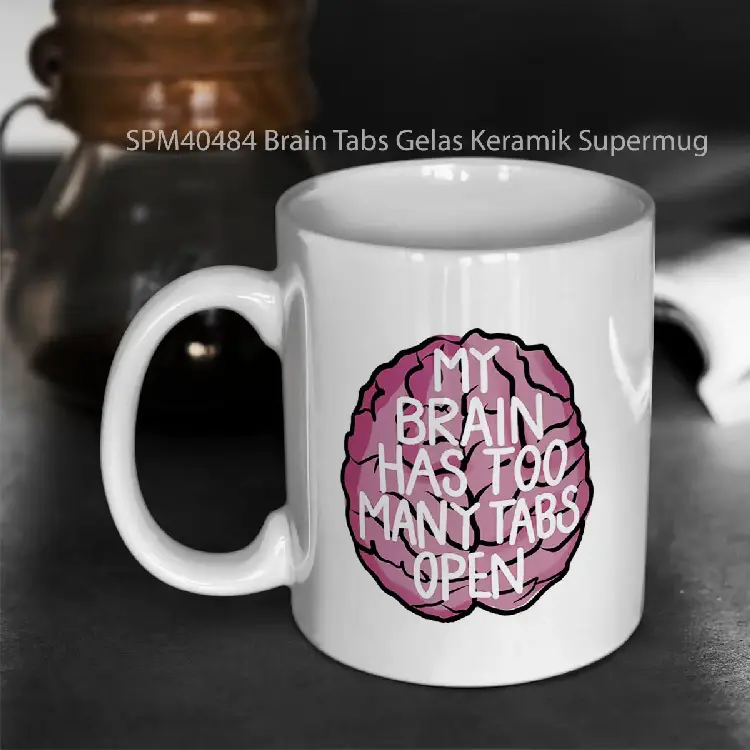 SPM40484 Brain Tabs Gelas Keramik Supermug