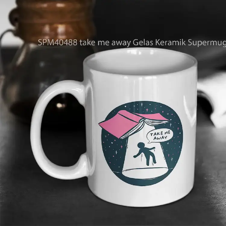 SPM40488 take me away Gelas Keramik Supermug