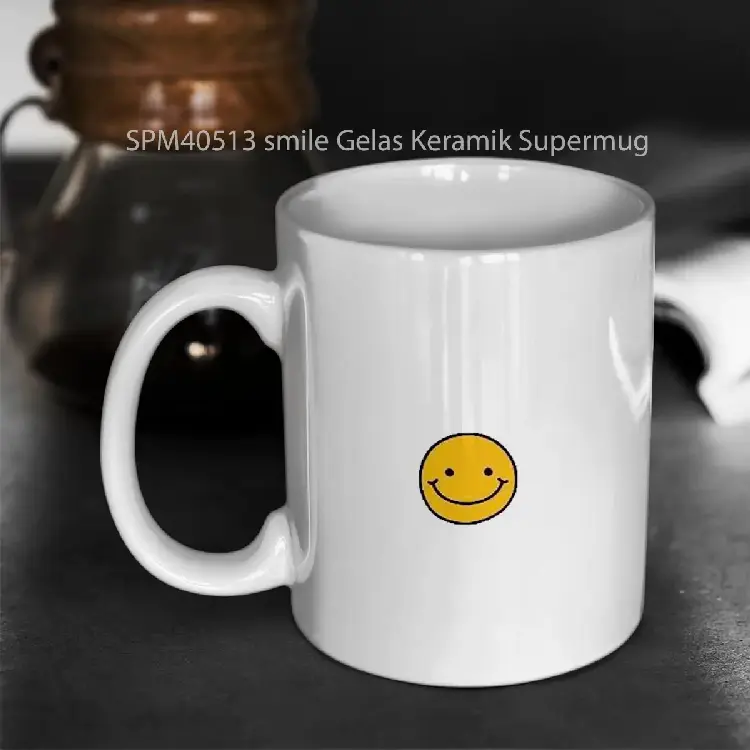 SPM40513 smile Gelas Keramik Supermug