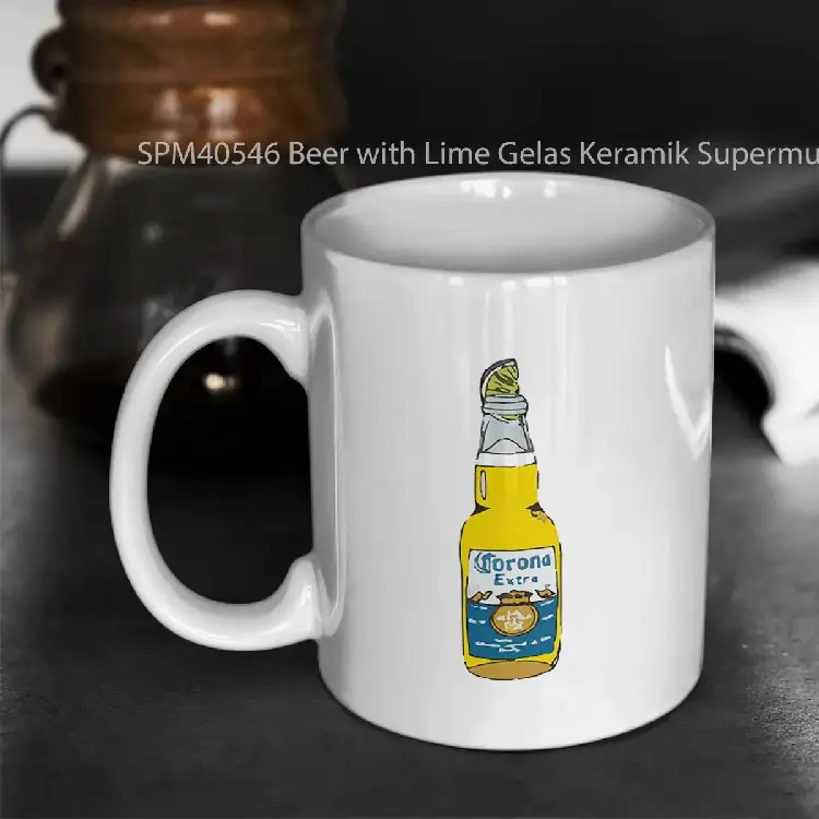 SPM40546 Beer with Lime Gelas Keramik Supermug