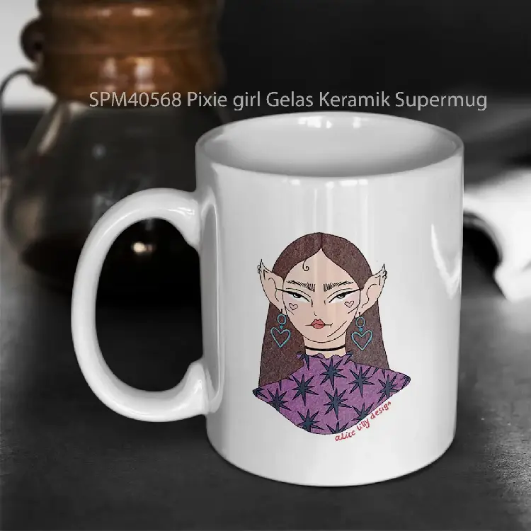 SPM40568 Pixie girl Gelas Keramik Supermug