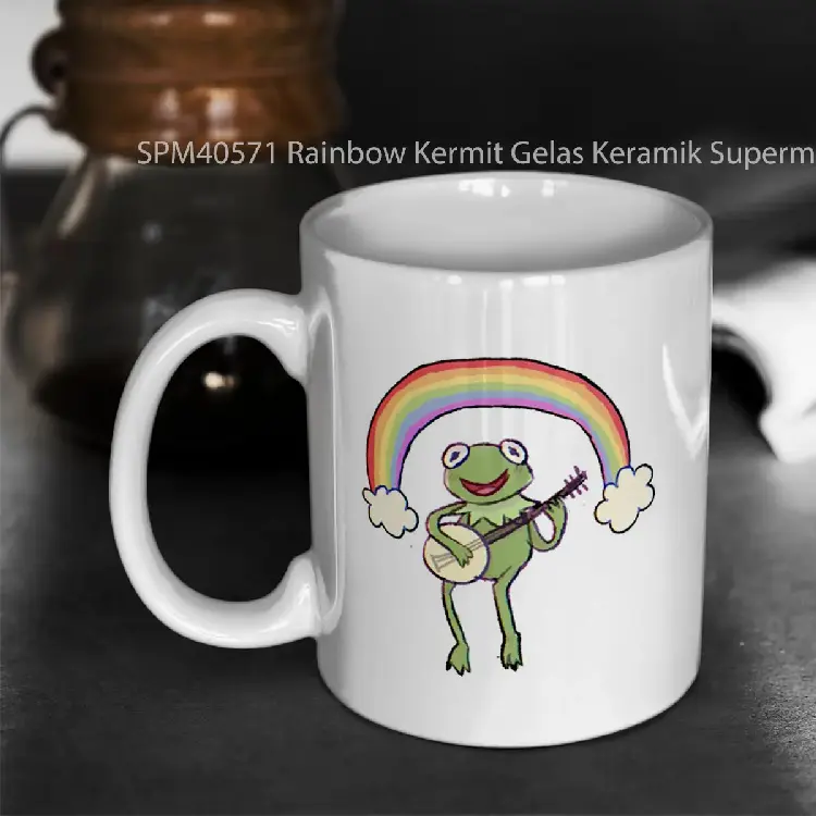 SPM40571 Rainbow Kermit Gelas Keramik Supermug