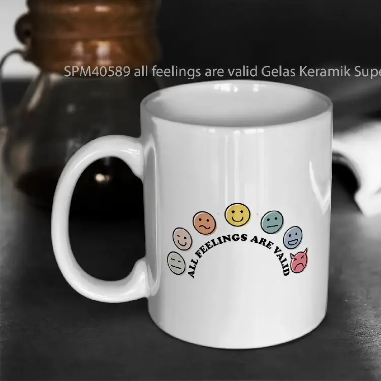 SPM40589 all feelings are valid Gelas Keramik Supermug