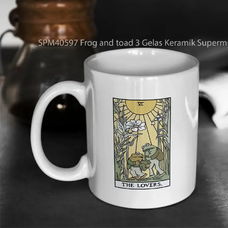 SPM40597 Frog and toad 3 Gelas Keramik Supermug