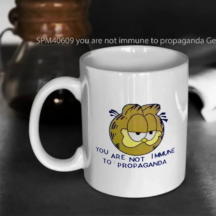 SPM40609 you are not immune to propaganda Gelas Keramik Supermug