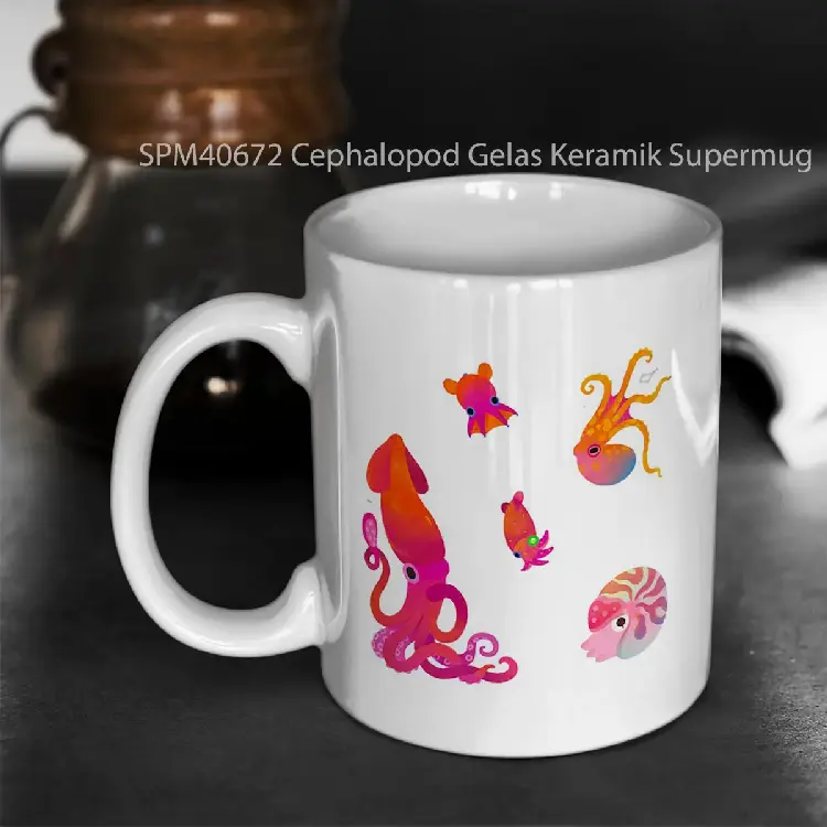 SPM40672 Cephalopod Gelas Keramik Supermug