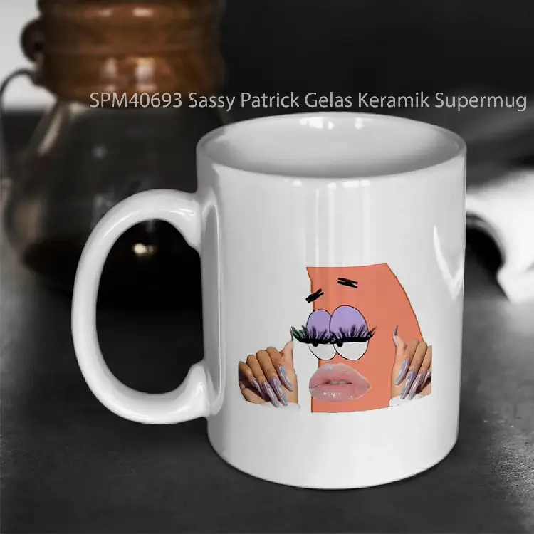 SPM40693 Sassy Patrick Gelas Keramik Supermug