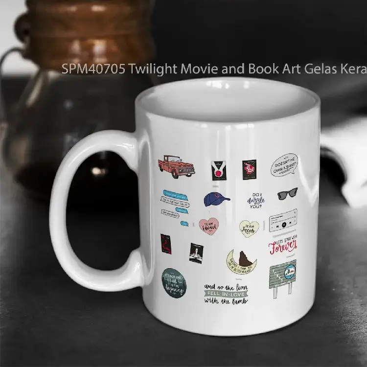 SPM40705 Twilight Movie and Book Art Gelas Keramik Supermug