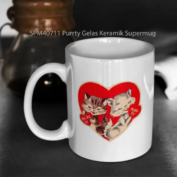 SPM40711 Purrty Gelas Keramik Supermug