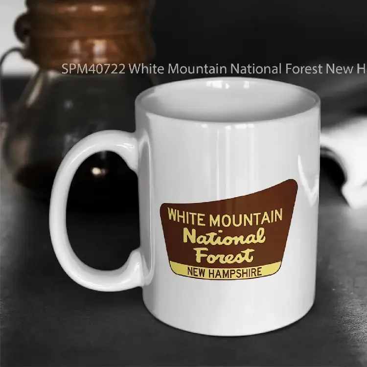 SPM40722 White Mountain National Forest New Hampshire Sign Gelas Keramik Supermug