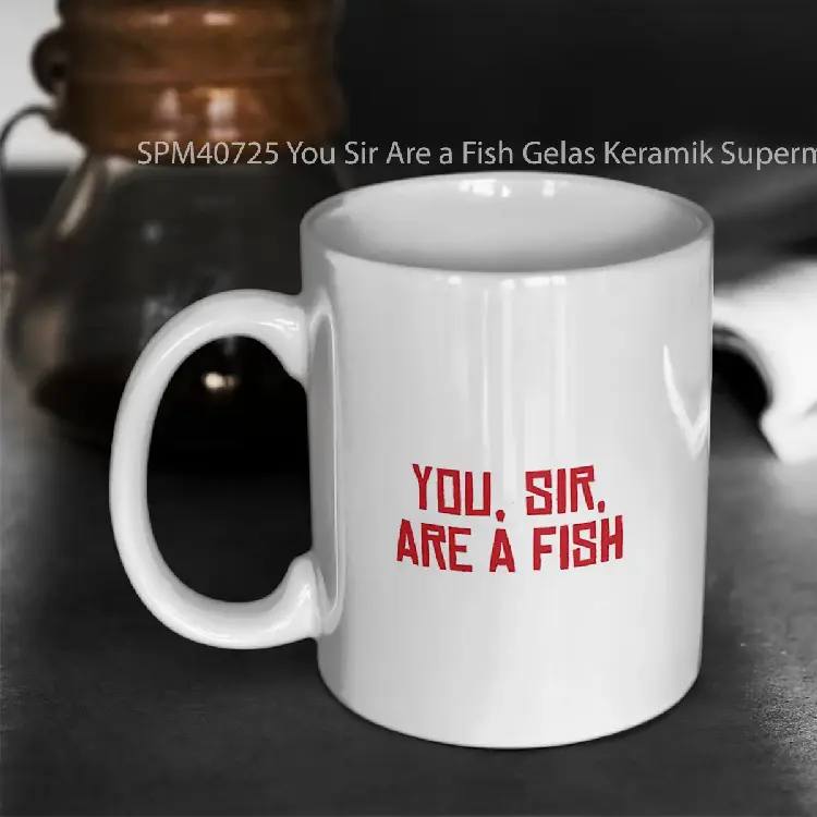 SPM40725 You Sir Are a Fish Gelas Keramik Supermug
