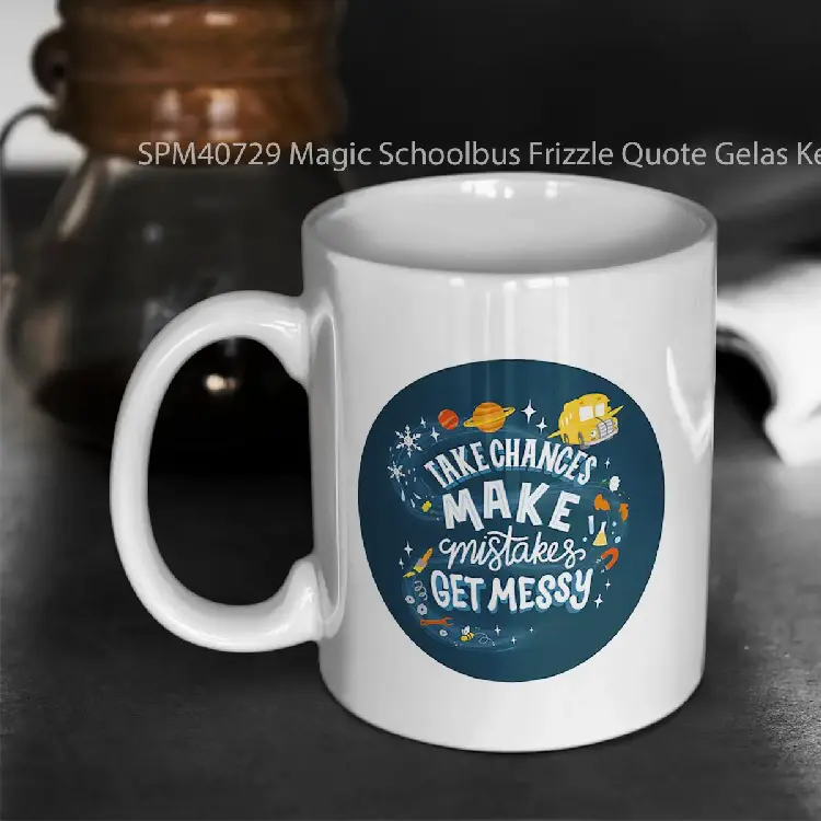 SPM40729 Magic Schoolbus Frizzle Quote Gelas Keramik Supermug