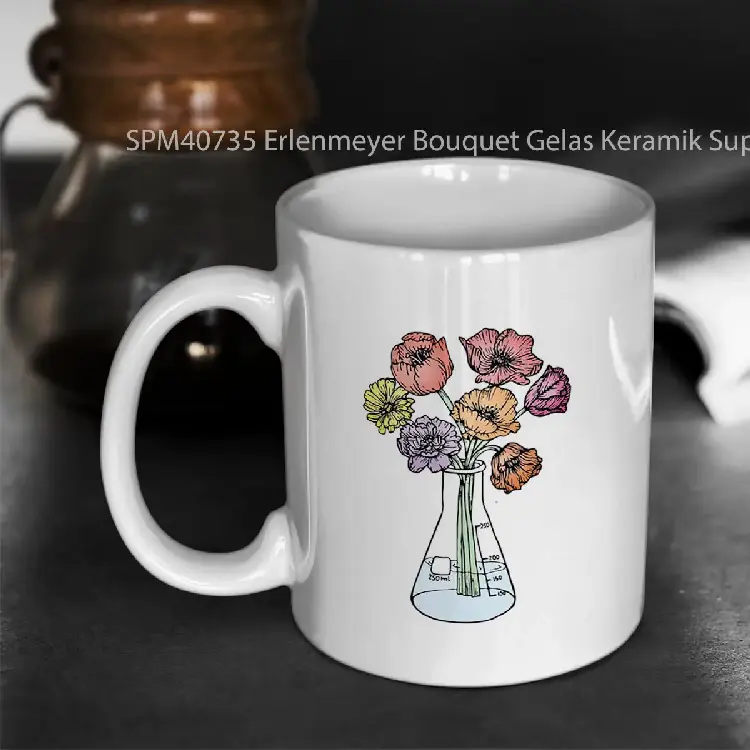 SPM40735 Erlenmeyer Bouquet Gelas Keramik Supermug