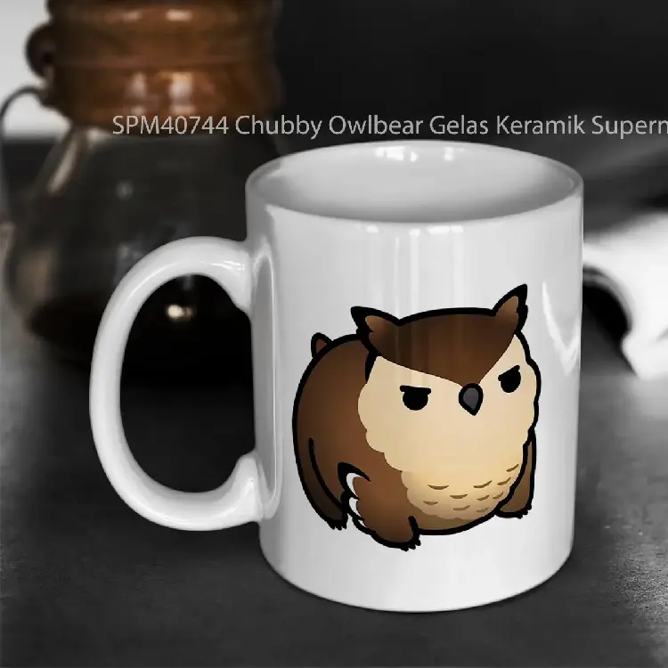 SPM40744 Chubby Owlbear Gelas Keramik Supermug