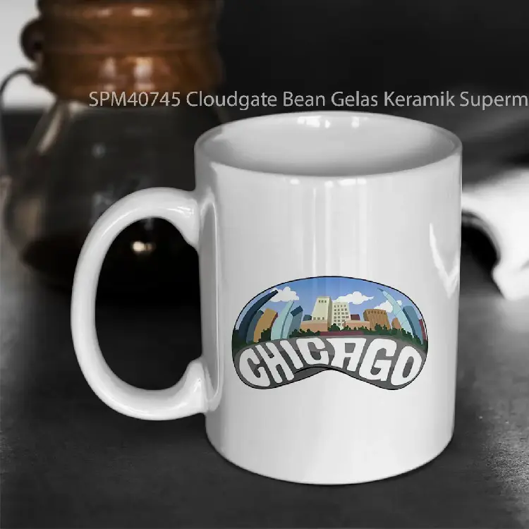 SPM40745 Cloudgate Bean Gelas Keramik Supermug