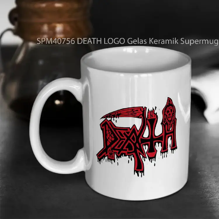 SPM40756 DEATH LOGO Gelas Keramik Supermug