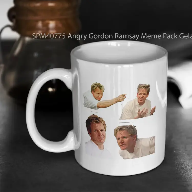 SPM40775 Angry Gordon Ramsay Meme Pack Gelas Keramik Supermug