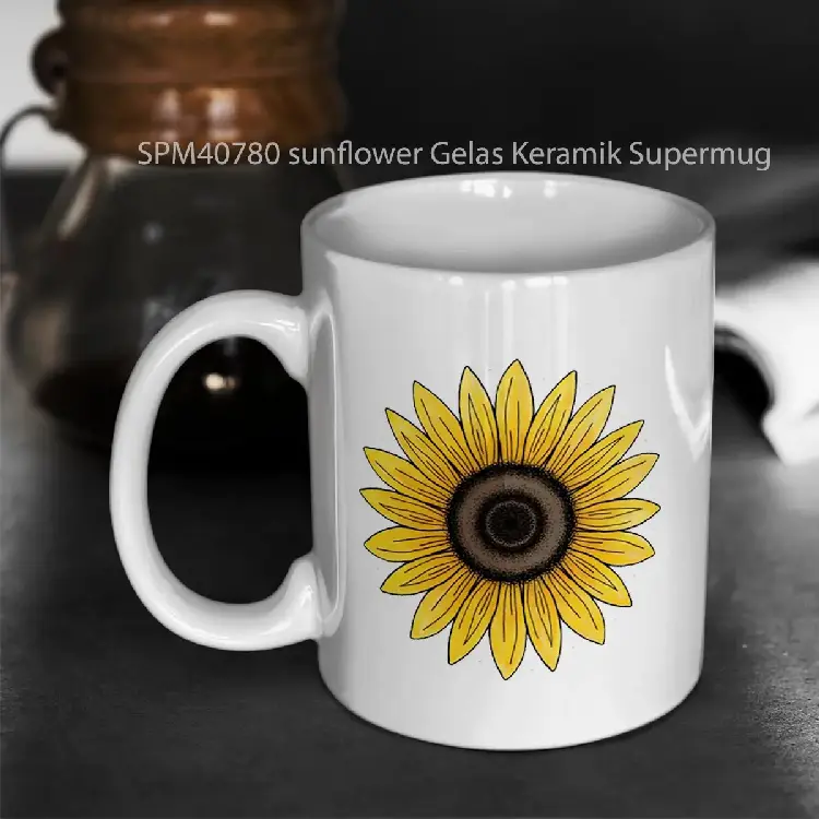 SPM40780 sunflower Gelas Keramik Supermug