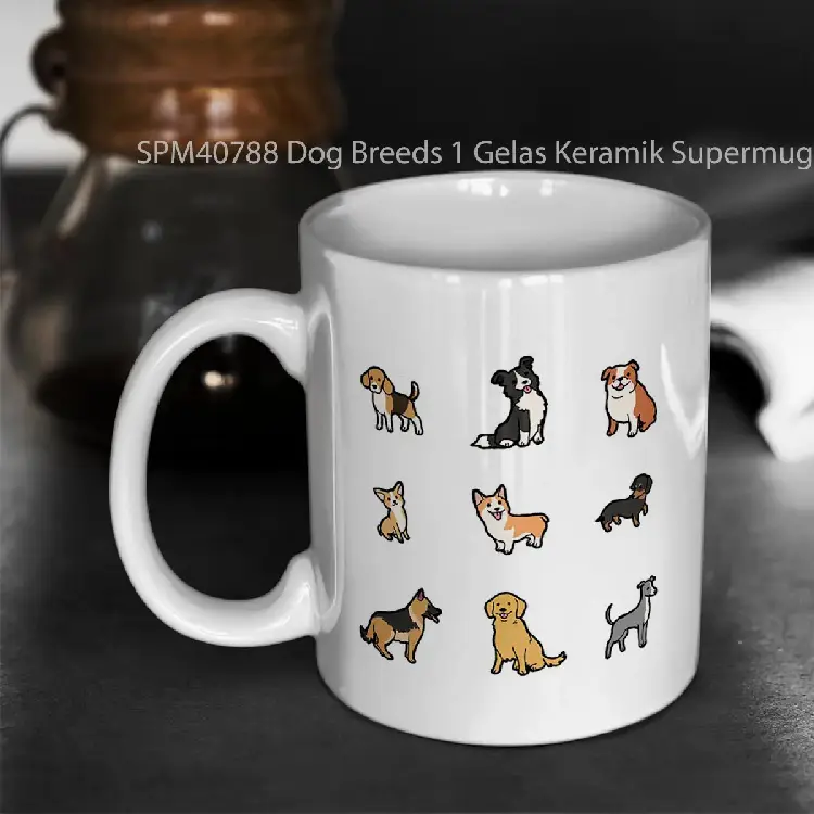 SPM40788 Dog Breeds 1 Gelas Keramik Supermug