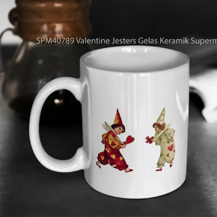 SPM40789 Valentine Jesters Gelas Keramik Supermug