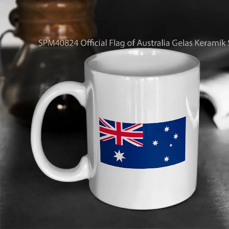 SPM40824 Official Flag of Australia Gelas Keramik Supermug